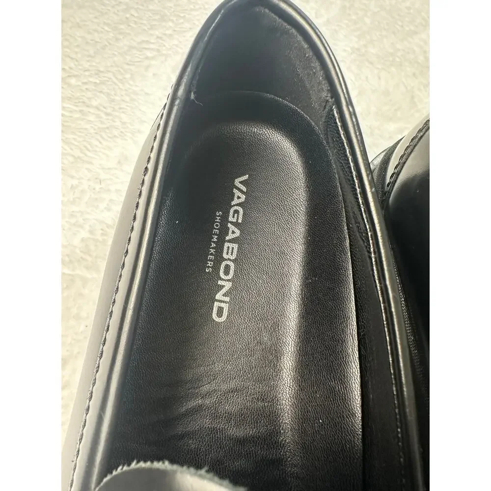 Vagabond Shoemakers James Black Leather Penny‎ Loafer Size 41 Men's 8 Women's 10